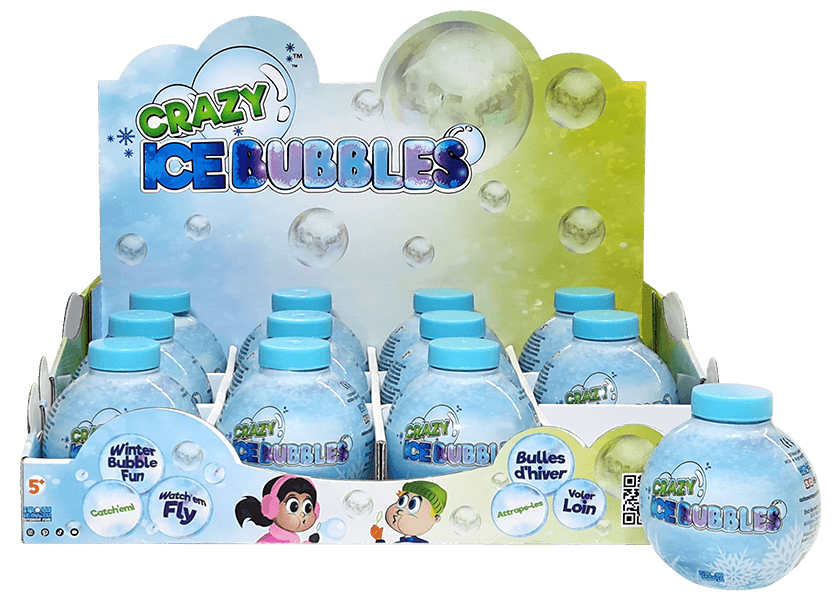 Crazy Ice Bubbles - product promotional display